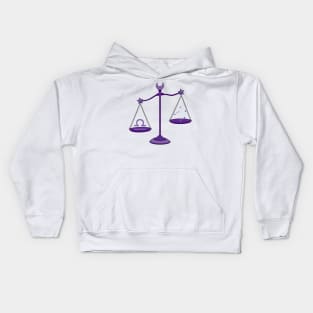 Libra (Royal Purple) Kids Hoodie